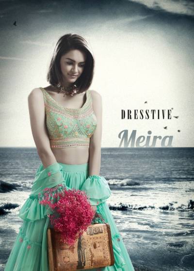 MEIRA BY DRESSTIVE GEORGETTE LEHENGA CHOLI MANUFACTURER IN INDIA